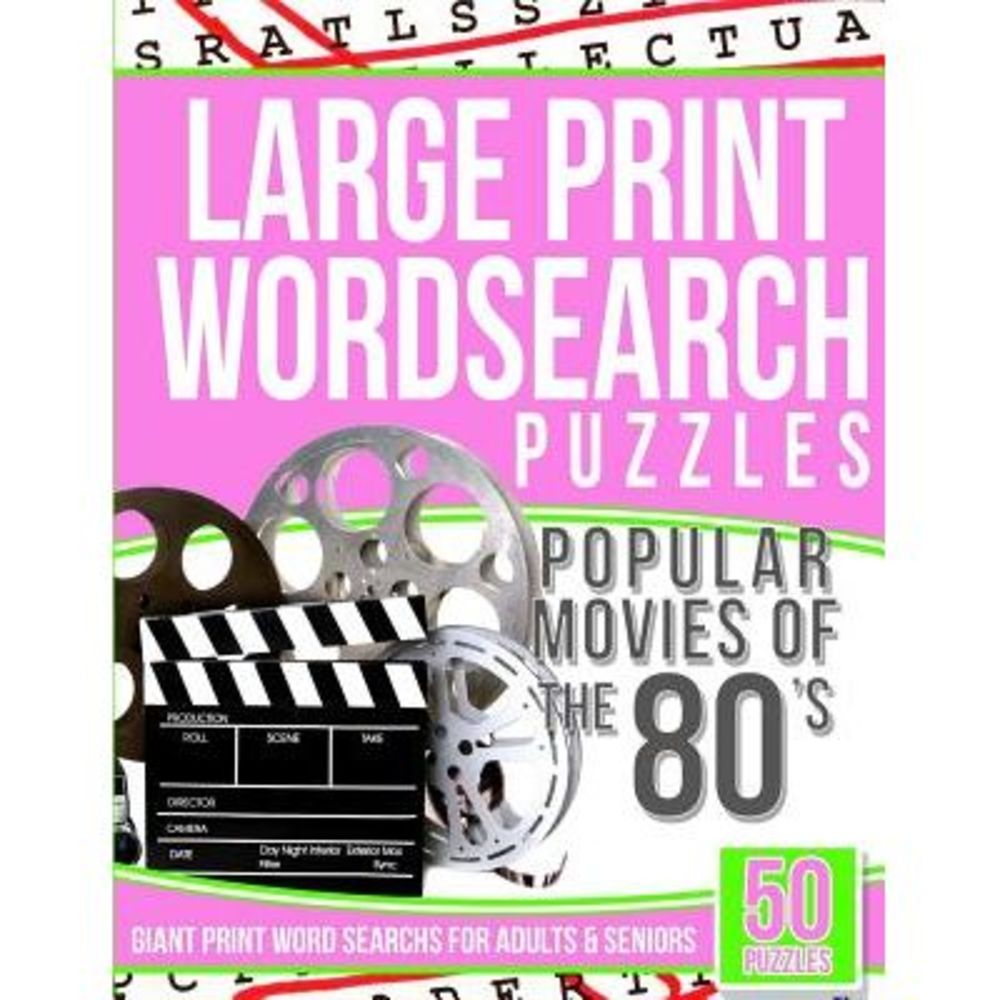 Large Print Wordsearch Puzzles Popular Movies of the 80s: Giant Print Word Searc